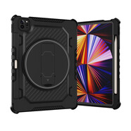sekoou ipad pro保護(hù)殼蘋果平板電腦air5/4旋轉(zhuǎn)支架帶肩帶掛繩12.9英寸防摔保護(hù)套 【雅致黑】贈(zèng)肩帶+旋轉(zhuǎn)支架款+衛(wèi)甲平板殼 ipadpro12.9寸【帶筆槽】20/21/22