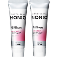 獅王日本原裝進(jìn)口LION獅王 NONIO口氣清新牙膏130g/支 果香薄荷2支