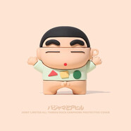 桐汝壁新款蘋(píng)果17promax手機殼卡通可愛(ài)蘋(píng)果airpods3保護套airpods pro2耳機套3/4/5代硅膠軟殼17air套 睡衣蠟筆小新 Airpods 4代保護套