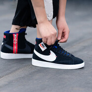 耐克（NIKE） 板鞋女鞋2025新款夏季運(yùn)動鞋Blazer Mid開拓者高幫學(xué)生休閑鞋 BQ4022-005黑色 36