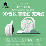 希蘭德（XILANDE） TWS互聯(lián)不入耳降噪通話(huà)真無(wú)線(xiàn)藍牙耳機超長(cháng)續航游戲頸掛貼耳式運動(dòng)適用于蘋(píng)果華為vivo榮耀oppo K2白色[9D音效＋氛圍燈]