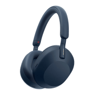 【準新品】索尼（SONY）WH-1000XM5 頭戴式無線降噪耳機 AI智能降噪 深夜藍色【自營退貨】