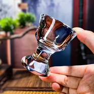 東海原礦水晶酒杯酒具白酒杯大師級高級高檔送禮個(gè)性一口家用酒杯 20ml單個(gè)酒杯