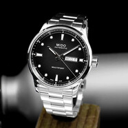 美度（MIDO）父親節禮物 瑞士手表舵手系列動(dòng)能儲存自動(dòng)機械男士腕表生日禮物 深灰色盤(pán)鋼帶M038.430.11.051.00