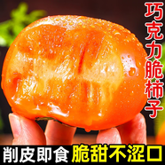 粵迎廣西恭城巧克力脆柿子脆甜好吃不貴當季現摘冰糖心硬水果中秋禮品 5斤甄選果【脆甜好吃】?jì)?.5斤