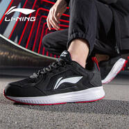 李寧（LI-NING）男鞋跑鞋新款秋冬新款運動鞋子男潮流休閑透氣減震回彈跑步鞋學生 新標準黑 44