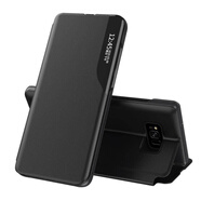 雅伊美三星sm-g9500手機(jī)殼galaxys8簡(jiǎn)約商務(wù)3星s8智能休眠smg9500磁吸翻蓋式s八 三星S8/靜夜黑+送膜