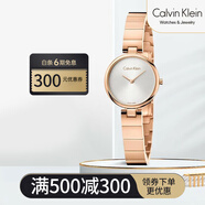 卡文克萊（Calvin Klein） 女石英表女士手表Wavy波浪系列玫瑰金帶女表女士腕表 K8G23646