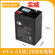 實威兒童6V電動玩具車電瓶童車挖土機摩托汽車蓄電池充電器 實威6V4.5AH電瓶