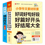小學(xué)生作文大全 （2冊）小升初滿分作文一本全+小學(xué)作文素材積累 好詞好句好段好篇好開頭好結(jié)尾大全