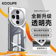 KOOLIFE 適用于OPPO FindX7手機殼保護套findx7手機套鏡頭全包簡約親膚透明軟殼淡化指紋外殼