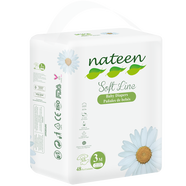 那特恩（NATEEN） 嬰兒紙尿褲 寶寶尿不濕褲棉柔吸收褲新生兒防漏粘貼褲大包裝 嬰兒紙尿褲③段【M碼】48片【4-9KG】