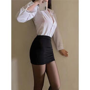 辛皇 包臂裙性感高腰高彈力修身顯瘦小心機網(wǎng)紅辣妹黑色短裙子 黑色無(wú)內襯高質(zhì)量 M 建議85-100斤