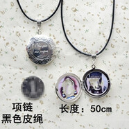 竺戈靚定制照片圖diy相盒翻蓋項鏈男女吊墜學(xué)生情侶生日情人節畢業(yè)禮物 空相盒