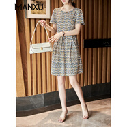 曼蓄裙子夏天女裝2025連衣裙碎花品牌夏季時(shí)尚顯瘦新款氣質(zhì)女神小個(gè)子 碎花 L