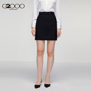 G2000女裝包臀裙通勤商務(wù)OL半身裙 黑色性感職業(yè)H字女士中裙00764001 黑色/99 155/62A/XS