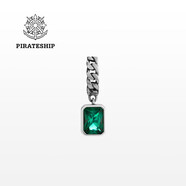 海盜船（pirateship）耳環(huán) 女高級(jí)輕奢小眾設(shè)計(jì)感耳墜耳圈男耳釘潮 單只 綠色PEG0206