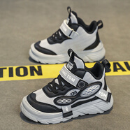 會(huì )說(shuō)話(huà)的湯姆貓新款百搭兒童運動(dòng)鞋 黑灰 30（鞋內長(cháng)193.4)