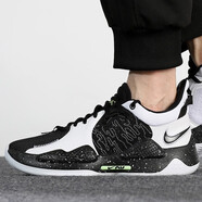 耐克（NIKE）籃球鞋男鞋春夏新款喬治保羅5代耐磨減震訓練實(shí)戰場(chǎng)上低幫運動(dòng)鞋 CW3146-003 黑白 44