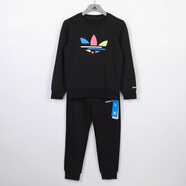 阿迪達斯 （adidas）三葉草兒童運動休閑舒適百搭春秋套裝 H25294 122 建議身高120左右