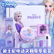 迪士尼（Disney） 小學(xué)生電動(dòng)文具套裝冰雪奇緣禮盒蜘蛛俠開(kāi)學(xué)六一兒童節大禮包文具學(xué)習兒童生日禮物 【冰雪奇緣女生款】電動(dòng)套裝 贈禮袋