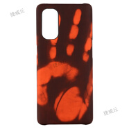 睿思派 適用OPPO Reamle X7/8/V13 5G熱感應變色手機殼創(chuàng  )意全包防摔感溫變色硬殼 黑變紅 OPPO Reno5 Pro 5G