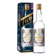 金門高粱酒58度2018千日醇600mL純糧高度白酒 白金龍 58%vol 600mL 1瓶