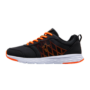 喬丹QIAODAN運動(dòng)鞋男網(wǎng)面跑步鞋2025秋冬輕便透氣減震回彈 黑色閃亮橘-革面239 44.5