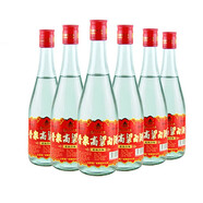 晉泉高粱白酒 清香型糧食白酒固態(tài)發(fā)酵糧食酒晉泉太原酒廠(chǎng)高度白酒整 42度 500mL 6瓶 老熟