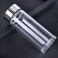 花行玻璃杯單層加厚高硼硅便攜車(chē)載男女泡茶家用水杯耐熱透明杯子定制 308-6單層加厚無(wú)網(wǎng)400ml