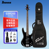 IBANEZ依班娜電貝斯GSR200主動GSR320被動4弦J電貝司PJ貝斯拾音 GSR200-BK黑色