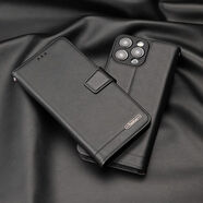 適用iPhone15真皮手機殼蘋果14Plus翻蓋磁吸保護套13promax商務(wù)12 真皮 黑色 iPhone 6s