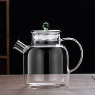德國進口品質(zhì)耐高溫全玻璃煮茶養(yǎng)生壺電陶爐加厚大容量純玻璃燒水 中號綠珠燒水壺【不帶內(nèi)膽】 容量：1500ml 1L以上