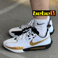 耐克（NIKE）【嚴(yán)選好物】Air Zoom GT CUT 3 EP男子低幫輕便實戰(zhàn)運動籃球鞋 黑金HF5702-170 38.5