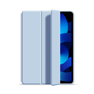 殼師傅 蘋果iPad第9代保護套2021蘋果iPad10.2三折硅膠外殼a2602平板2270皮套8 【白冰色】硅膠軟殼-配鋼化膜_軟件 iPad air4/5-10.9