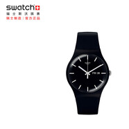 斯沃琪（Swatch）瑞士手表 原創(chuàng)系列 炫酷純黑2.0 夜光夜光石英表SO29B704
