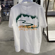 阿迪達(dá)斯 （adidas）短袖T恤男裝夏季三葉草運(yùn)動(dòng)服針織透氣寬松上衣圓領(lǐng)體恤HZ1155  X HF4773白色 M