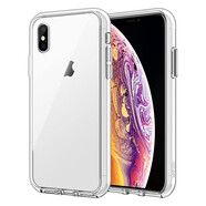 JETechJETech 蘋果iPhone X/Xs手機殼TPU軟邊PC背板防摔保護套5.8英寸屏 透明