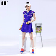 單雙號(hào)羽毛球連衣裙網(wǎng)球服女套裝運(yùn)動(dòng)裙女裙褲速干裙子乒乓球服 連衣裙【25049+22203】送打底褲 S