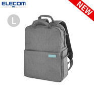 宜麗客（ELECOM）單反相機(jī)包雙肩包時(shí)尚旅行數(shù)碼專業(yè)攝影包攝像微單背包男女大容量 灰色L碼【大號(hào)】