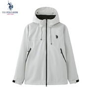 U.S. POLO ASSN.沖鋒衣男保羅秋冬戶外運動夾克外套三合一登山服上衣男裝 原子灰【三合一】 2XL 180（140-160斤左右）