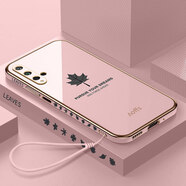 酷斯基華為榮耀20手機殼honor20S保護20pro硅膠套YAL一AL00鏡頭全包TL10全 榮耀20S【櫻花粉】側(cè)邊創(chuàng)意楓葉+-
