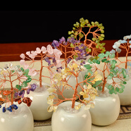 佛前供花佛堂裝飾花瓶堂口裝飾水晶供花客廳玄關(guān)辦公桌面仿真擺件 七色系列一盞