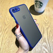 今舞 適用蘋(píng)果8手機殼iphone7/8plus保護套se2硅膠se3全包軟邊防摔硬殼磨砂男女款潮牌 蘋(píng)果7P/8P-5.5寸-藍色