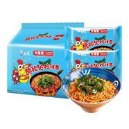 白象 火雞面大辣嬌酸辣裙帶菜火雞拌面124g*5袋整箱裝五連包