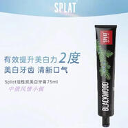SPLAT俄羅斯進(jìn)口牙膏吸附異味祛除煙漬75ml活性炭牙膏研白活性炭牙膏 活性炭牙膏 75ml