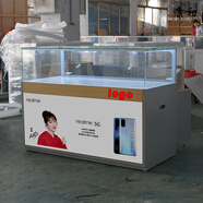 康初 移動(dòng)vivo珠寶OPPO手機(jī)柜臺(tái)定制靠墻前開(kāi)門鐵制玻璃展示柜臺(tái)店 畫(huà)面柜-(磁鐵畫(huà)) 1200*550*900