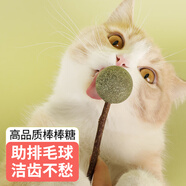 憨憨樂園 貓玩具薄荷球棒棒糖逗貓棒零食幼貓貓球玩具寵物貓咪自嗨球磨牙棒木天蓼