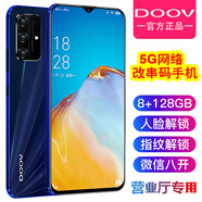 靜元閣專賣 新品全網(wǎng)通5G一鍵改串碼跑流量安卓智能手機  微信八開 便宜千元內(nèi)學(xué)生老人備用手機 朵唯款藍色 全網(wǎng)通5G改串版 (8G+128GB內(nèi)存)