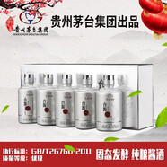 貴州茅臺酒廠集團 臺源智酒（小金瓶）53度醬香型白酒 飛天仙女圖禮盒酒水 100ml*5瓶10盒整箱裝【鉑金版】